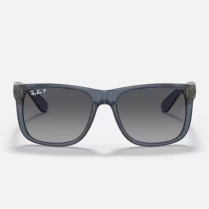 Ray-Ban Matte Transclucent Bluesunglasses With Gray Lenses